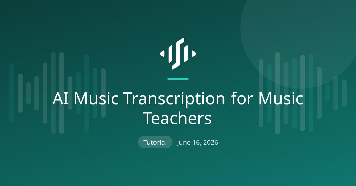 Music teachers using AI transcription to turn recordings into editable, level-adjusted sheet music for students