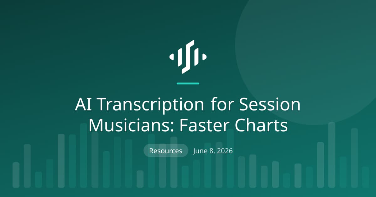 Session musicians using AI transcription to turn recordings into charts, tabs, and MIDI faster
