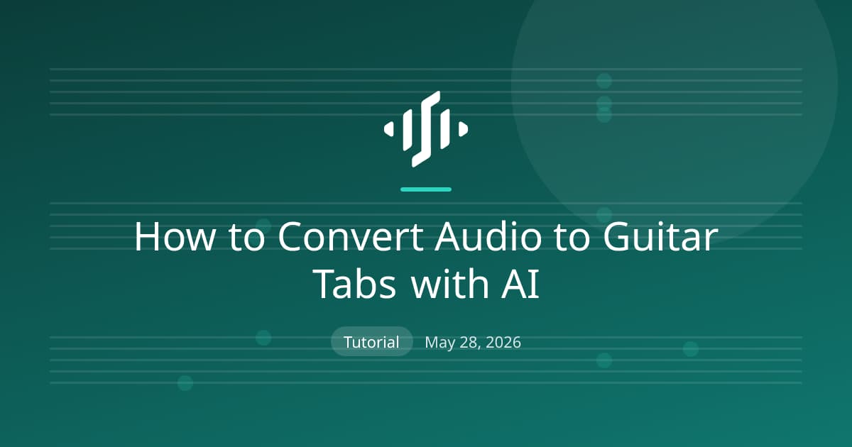 Converting audio to guitar tabs with AI: preparing a recording, the conversion steps, and accuracy tips