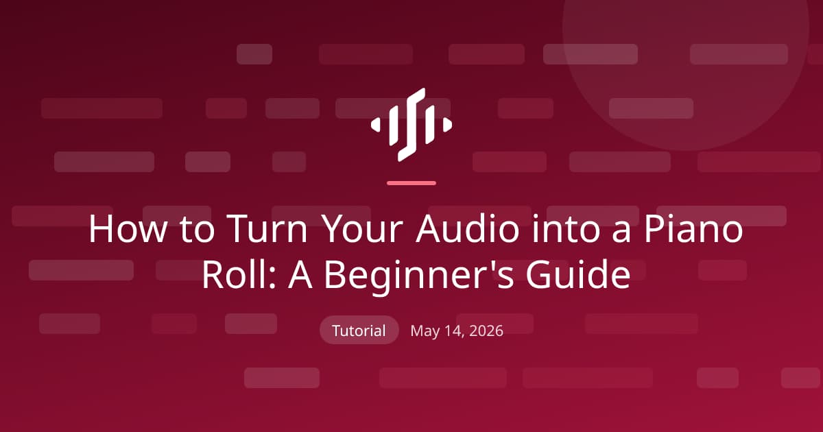 Turning audio into a piano roll: what the format is, how the conversion works, and how to read and edit it