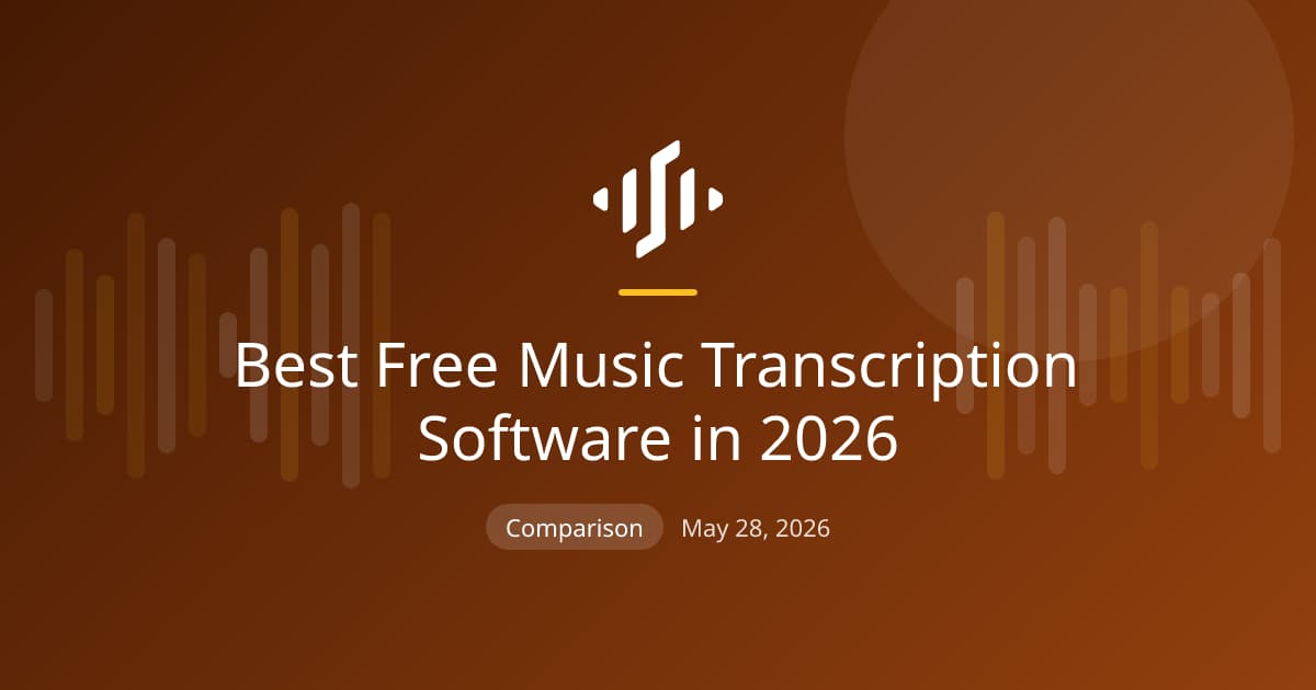 Free music transcription software in 2026 compared, and what "free" actually means for each tool