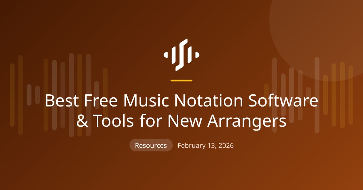 Free music notation software for new arrangers: web and desktop editors, stem-splitting tools, and theory resources