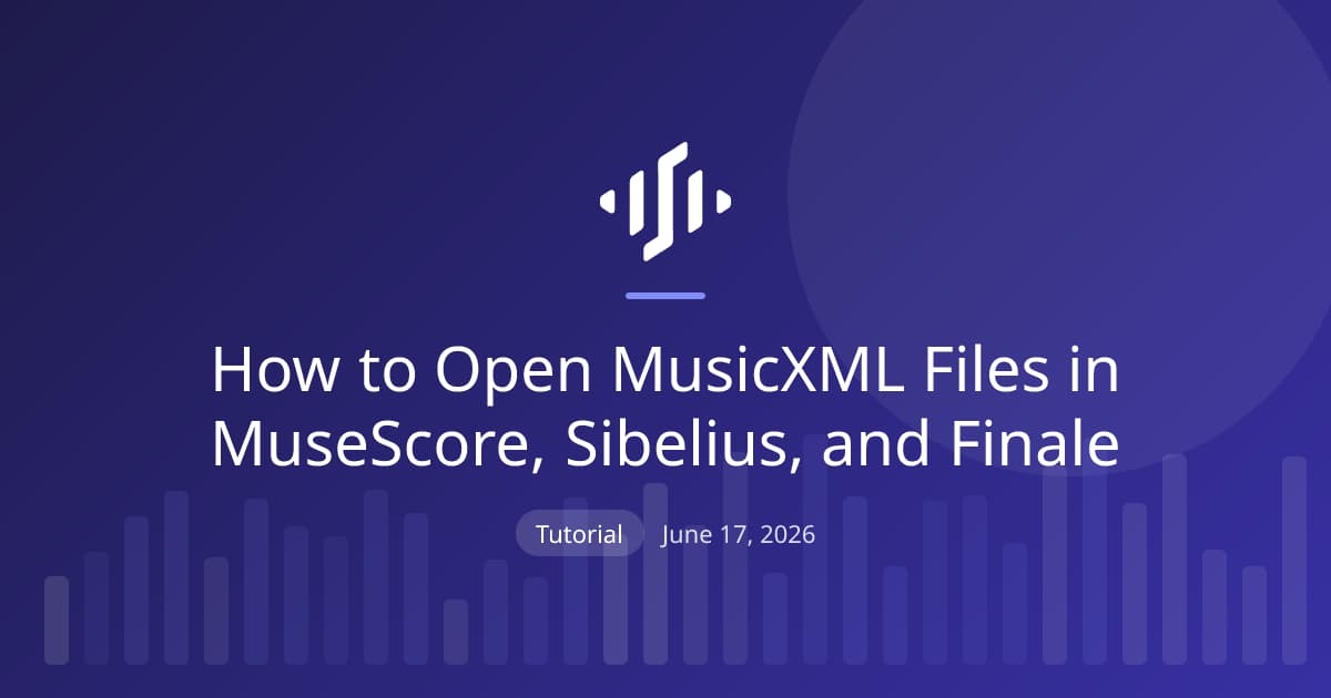 Opening MusicXML files in MuseScore, Sibelius, and Finale: import steps for each program and fixing common formatting after import