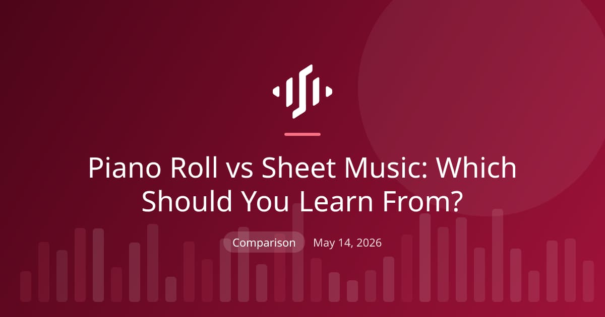 Piano roll vs sheet music as learning and editing tools: what each format shows, where each works best, and how to use both